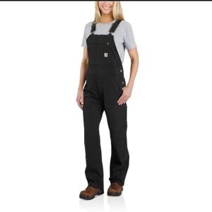 Carhartt Women's Rugged Flex Loose Fit Canvas Bib Overall